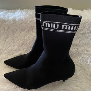 MIU MIU stretch boots